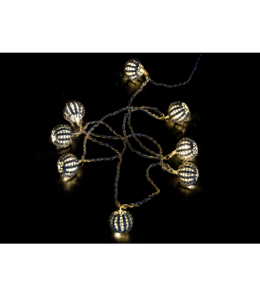 GUIRNALDA BOLA DIAMANTE 8 LED 0,48W 24V IP20 5,10METROS