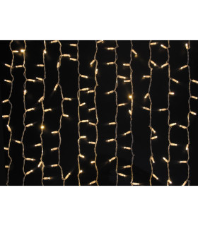 CORTINA LED BLANCO CALIDO PARA EXTERIOR IP65 45W 400leds   2x2METROS  conectables hasta 10 uds posición fija: sí