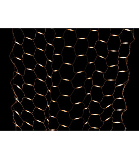 GUIRNALDA MALLA 460 LUCES TRANSPARENTE IP20 INTERIOR 375W 230V 2,10x1,45METROS