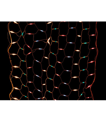 GUIRNALDA MALLA 460 LUCES MULTICOLOR IP20 INTERIOR 375W 230V 2,00x1 METROS