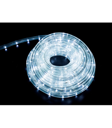 TUBO FLEX. LED 10m  BLANCO CON CONTROLADOR DE EFECTOS