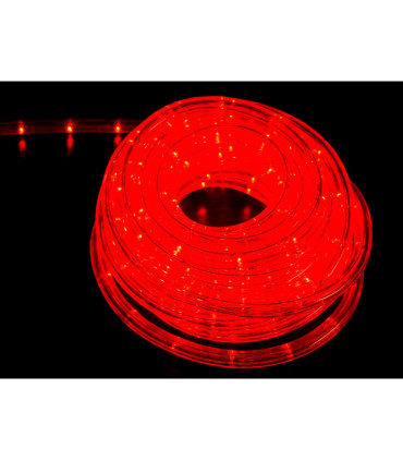 TUBO FLEX. LED 10m  ROJO CON CONTROLADOR DE EFECTOS