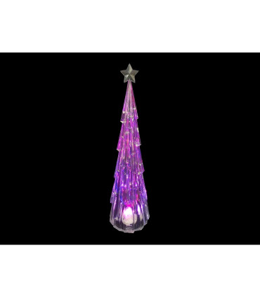 PIRAMIDE LED BATERIA MARCO ACRILICO CAMBIO DE TONO 0,06W 4,5V IP20 60x16,5x16,5cm bateria 3xAAA incluida