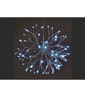 ESTRELLA 120 LEDS 3.6W DIAMETRO 50 CM BLANCO FRIO IP44 CONEX 5 MTS 24V