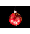 BOLA CRISTAL 8 LED ROJA CON CIRCULOS 0,48W 24V 5CM IP20