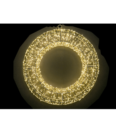 CORONA LED 3D CON 960 MINI LEDS CALIDA