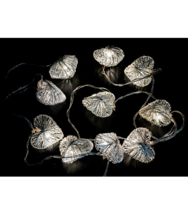 GUIRNALDA 10 LED CORAZON  PLATA 0,60W 24V IP20 5,80METROS