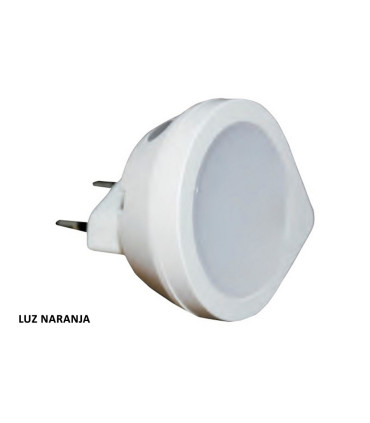 PILOTO LED DETECTOR CREPUSCULAR BLISTER 0,4W NARANJA 50º 230V