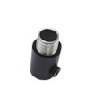 PRENSACABLES CON ROSCA METALICA NEGRO