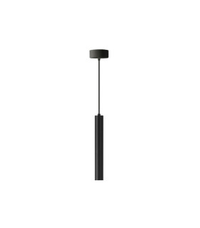 LAMPARA LED COLGANTE TUBULAR 300MM 8W 3000K 24º 230V NEGRO