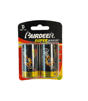 PILA  ALCALINA R20  (BLISTER DE 2 UNIDADES)