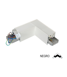 ACCESORIO LUMINARIA COLGANTE LED 8W 4000K CONEXION EN L NEGRA