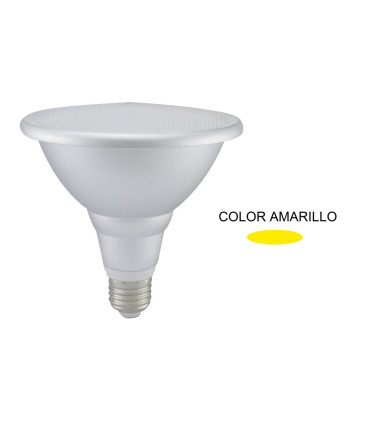 LAMPARA PAR 38 LED AMARILLA E27 5W 100º 230V
