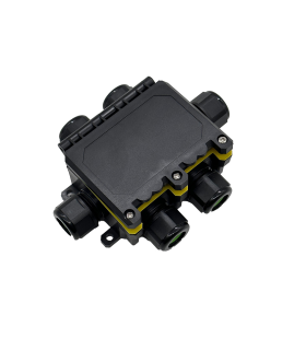 CAJA CONEXION ESTANCA 6 CONEXIONES M20 + REGLETA PARA CABLE 0,5-2,5mm2 16A 3 POLOS IP68