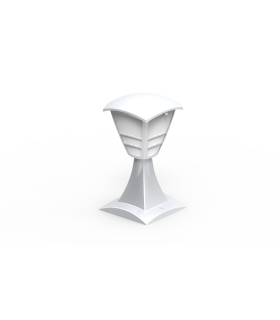 FAROL SOBREMURO MODERNO PC + PP E27 BLANCO