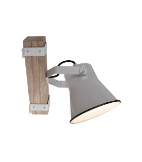 APLIQUE PARED SERIE PORCELANA 1 FOCO E27 BLANCO