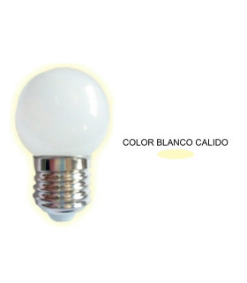 LAMPARA ESFERICA LED CALIDA IP44 ESPECIAL GUIRNALDA E27 0,5W 270º 230V