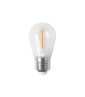 LAMPARA LED FILAMENTO NARANJA ESPECIAL GUIRNALDA DE GOMA E27 1W 300º