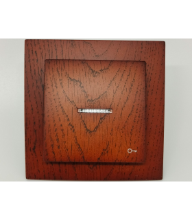 PULSADOR LUMINOSO NOGAL EMPOTRAR SERIE 8000
