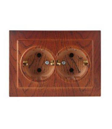 BASE DOBLE TT LATERAL EMPOTRAR NOGAL SERIE 8000