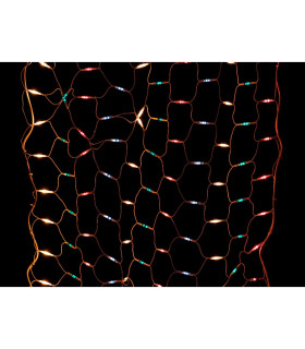 GUIRNALDA MALLA 460 LUCES MULTICOLOR IP20 INTERIOR 375W 230V 2,00x1 METROS
