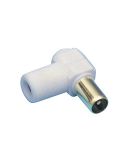 CONECTOR T.V. ACODADO 9,5 MACHO