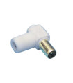 CONECTOR T.V. ACODADO 9,5 MACHO BLISTER