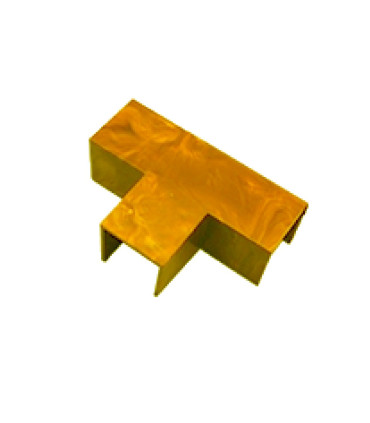 CONECTOR EN T PARA CANALETA 15X10MM MARRON CLARO