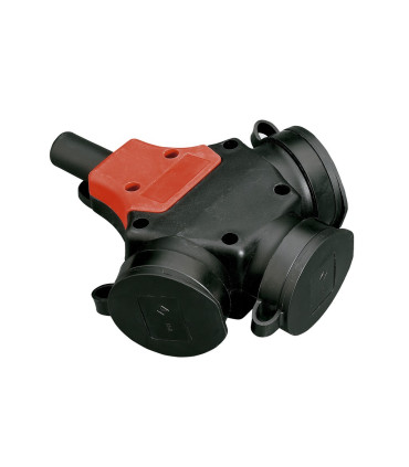 ADAPTADOR MULTIPLE DE GOMA 16A C/T.T. LATERAL