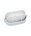 APLIQUE ALUMINIO OVAL 100W. BLANCO