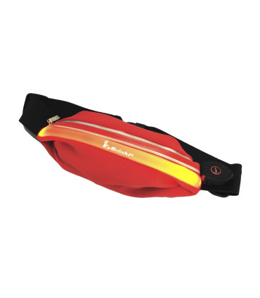 RIÑONERA DEPORTIVA ROJA CON LED