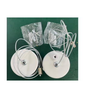 PACK 2 ACCESORIO SUSPENSION PARA LUMINARIA COLGANTE BLANCA 1 METRO DE CABLE