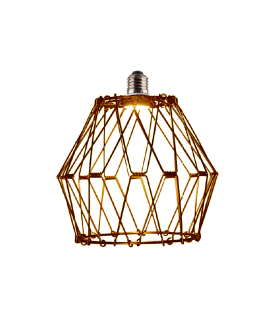 LAMPARA TRANSFORMABLE LED E27 4W 3000K DORADA