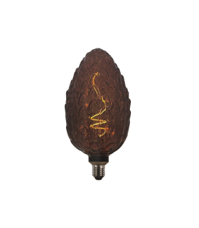 LAMPARA DECORATIVA LED PIÑA MARRON E27 4W 1800K