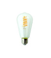 LAMPARA EDISON LED NARANJA FILAMENTO RIZADO E27 4W 180º 230V