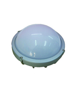 APLIQUE LED PROFESIONAL ESTANCO REDONDO IP65 12W 3000K 100º 230V PLATA