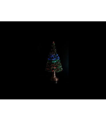 ARBOL LED FIBRA OPTICA 60 CM CON EFECTOS ROJO-AZUL 6V BATERIAS 4xAA INCLUIDAS