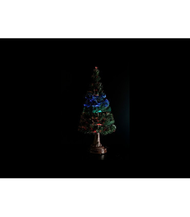 ARBOL LED FIBRA OPTICA 90 CM CON EFECTOS ROJO-AZUL 6V