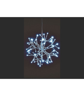 ESTRELLA 64 LEDS 3.6W DIAMETRO 40 CM BLANCO FRIO IP44 CONEX 5 MTS 24V