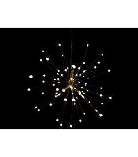 ESTRELLA 120 LEDS 1.92W DIAMETRO 27 CM BLANCO CALIDO IP20 CONEX 3 MTS 3,2V