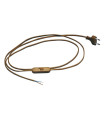 CABLE MAN.PLANA+INT+CLAV. ORO 2MTS
