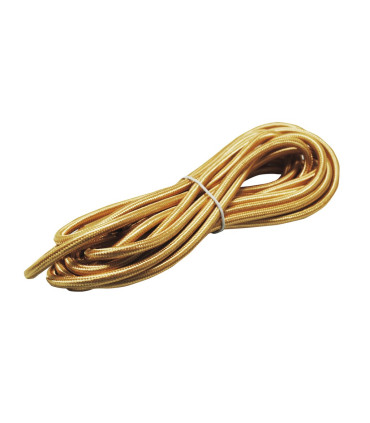 CABLE DECORATIVO TELA 2X0.75mm 5METROS DORADO