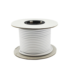 CABLE DECORATIVO TELA 2X0.75mm 25METROS BLANCO