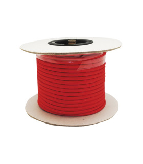 CABLE DECORATIVO TELA 2X0.75mm 25METROS ROJO