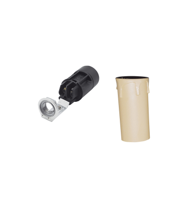 PORT.VELA COMPLETO LAGRIMA DE 6cm.CREMA