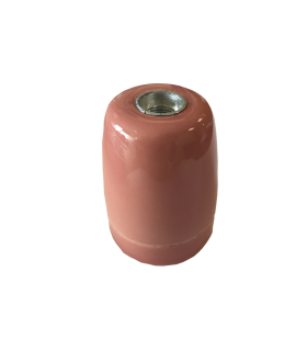 PORTALAMPARAS CERAMICO VINTAGE E27 ROSA