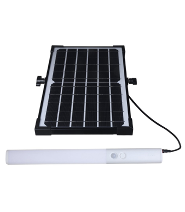 PANTALLA SOLAR LED PORTATIL CON SENSOR CREPUSCULAR Y DE MOVIMIENTO 4000K