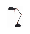 LAMPARA DE MESA E27 NEGRO+COBRE
