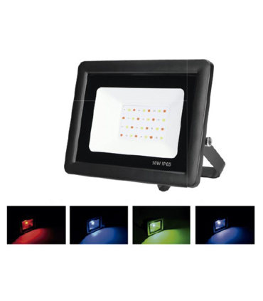 PROYECTOR LED  IP65 30W RGB  230V mando a distancia incluido control de varios proyectores