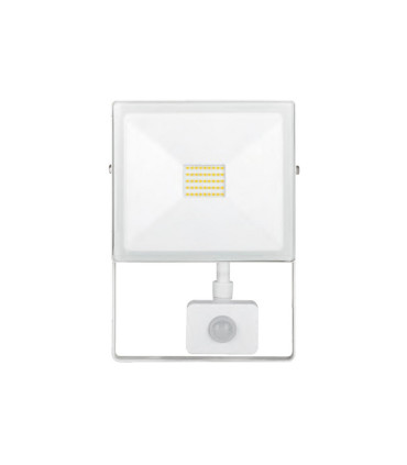 PROYECTOR LED EXTRAPLANO IP65 CON SENSOR DE PRESENCIA Y CREPUSCULAR 50W 3000K 120º 230V BLANCO